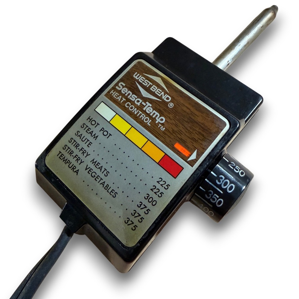 West Bend E78229-HMD2W Sensa-Temp Heat Control Power‎ Cord Vintage Black Japan